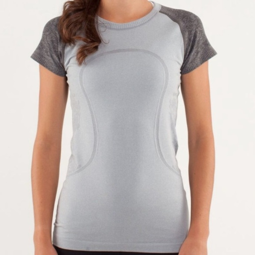 Lululemon Swiftly Tech Short Sleeve Tee Gray Sz 12